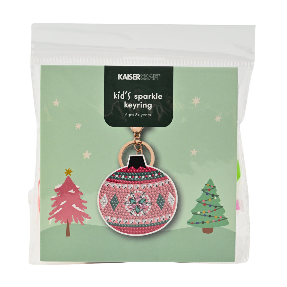 Christmas Sparkle Keyring - Bauble